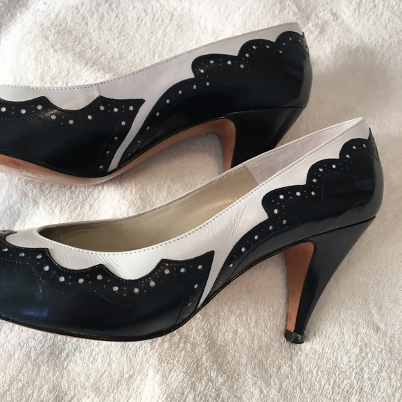 Vintage EVAN PICONE Spectator Heels Pumps 💜Host Pick💜 - Picture 9 of 16